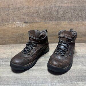 Timberland White Ledge Brown Leather Hiking Boots Men's Size 11